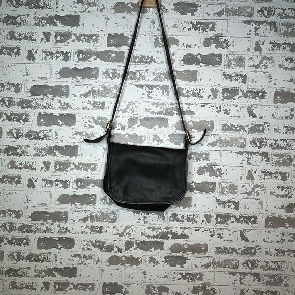 Coach | vintage black leather crossbody bag as is - Picture 7 of 14